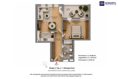 2-Zimmer-Wohnung kaufen in Wien – 72,05 m², € 419.000 – Bild 11 von 12