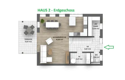 4-Zimmer-Haus kaufen in Korneuburg – 123 m², € 590.000 – Bild 8 von 12