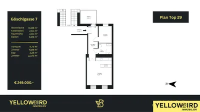 2-Zimmer-Wohnung kaufen in Wien – 42,14 m², € 249.000 – Bild 14 von 14