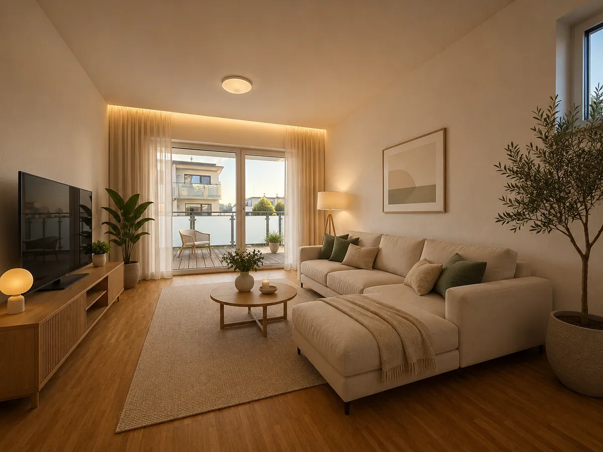 Neuwertige 3-Zimmer-Wohnung (BJ 2017) mit Balkon/Terrasse, inklusive Carport & Stellplatz in Toplage Mattighofen - Ansicht 2