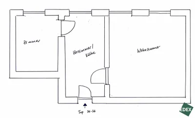 2-Zimmer-Wohnung kaufen in Wien – 40,04 m², € 109.000 – Bild 9 von 9