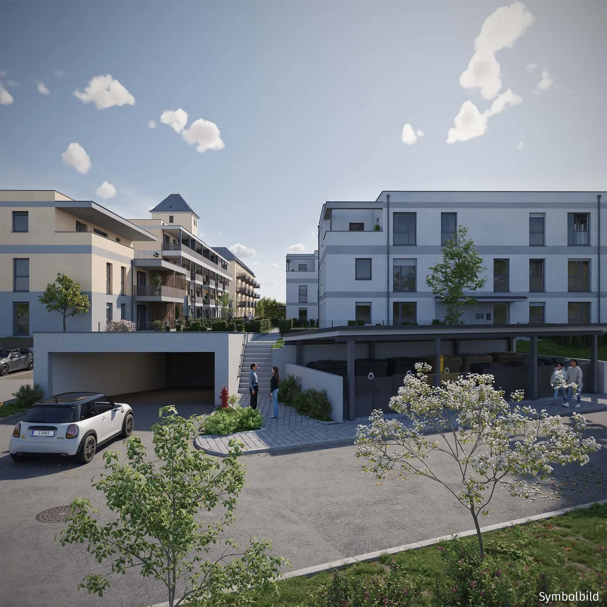 Dachgeschosswohnung im Neubau mit 2 Dachterrassen, Lift & Tiefgarage - Alt St. Martin - Ansicht 3