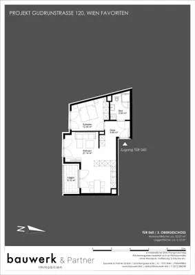 2-Zimmer-Wohnung mieten in Wien – 52 m², € 1.090 – Bild 14 von 14