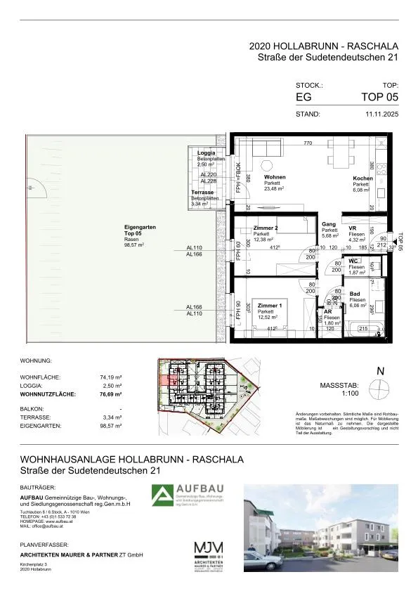 Hollabrunn - Gartenwohnung mit Kaufoption - Ansicht 2
