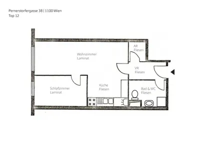 2-Zimmer-Wohnung kaufen in Wien – 41 m², € 185.000 – Bild 7 von 7