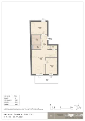 3-Zimmer-Wohnung mieten in Linz – 64,2 m², € 1.176 – Bild 6 von 6