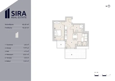 2-Zimmer-Wohnung kaufen in Wien – 45,3 m², € 235.000 – Bild 8 von 8