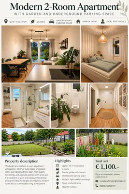 2-Zimmer-Wohnung mieten in Villach – 50 m², € 1.100 – Bild 3 von 7