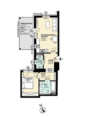 2-Zimmer-Wohnung kaufen in Klagenfurt Land – 55,75 m², € 265.174 – Bild 15 von 17