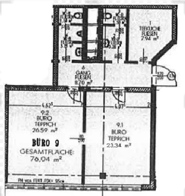 2-Zimmer-Gewerbeimmobilie mieten in Baden – 76 m², € 884 – Bild 6 von 6