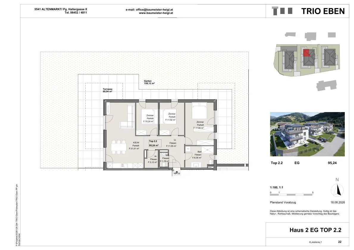 Wohnung – Eben im Pongau - Ansicht 3