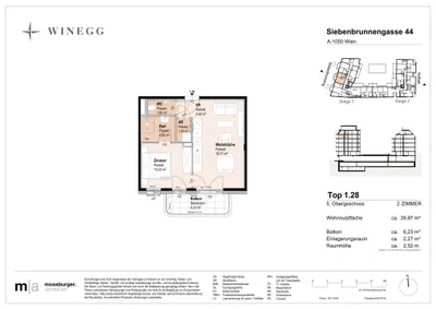 Immobilie kaufen in Wien – 39,97 m², € 383.000 – Bild 8 von 8