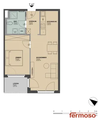 2-Zimmer-Wohnung mieten in Wien – 52,42 m², € 1.069 – Bild 11 von 11