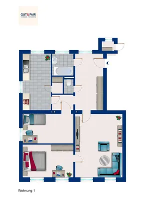 3-Zimmer-Wohnung kaufen in Neunkirchen – 81 m², € 85.500 – Bild 13 von 13
