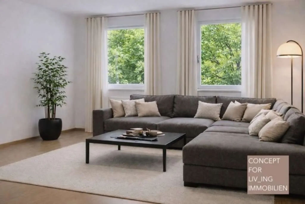 Grünblick. Südseitige 4 Zimmer-Wohnung plus Wintergarten nahe Wörthersee. Keller. Garage. WG-Eignung. Vermietet bis 03/2027. - Ansicht 2