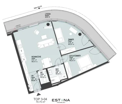 3-Zimmer-Wohnung mieten in Wien – 70,75 m², € 1.939 – Bild 14 von 14