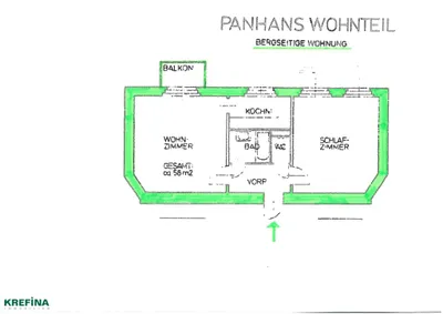 2-Zimmer-Wohnung kaufen in Neunkirchen – 56,74 m², € 149.000 – Bild 7 von 7