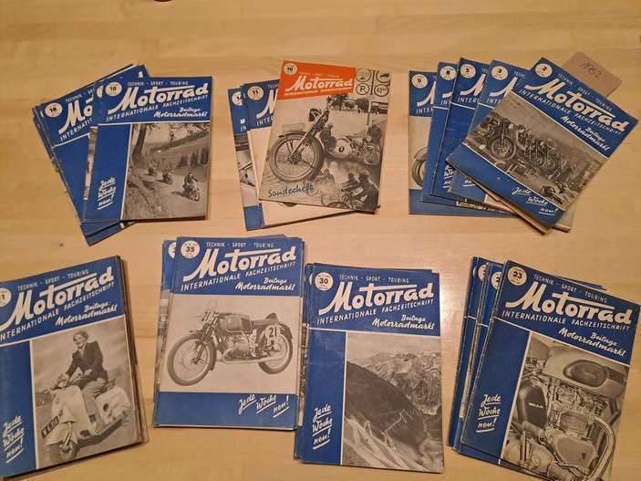Motorrad Internationale Fachzeitschrift aus Österreich - Jahrgang 1952 (z. B. Lohner, Puch Roller, TL 150, 250 SGS, 250 TFS, Puch-Doppelkolben, usw... Preise einzeln ab 9,80