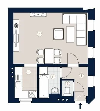 1-Zimmer-Wohnung kaufen in Wien – 38,13 m², € 315.000 – Bild 4 von 5