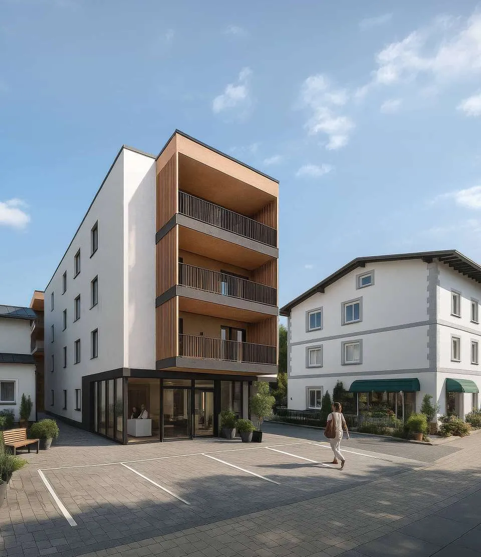 Man kann den Baufortschritt bereits verfolgen-74m² im Herzen von Vorchdorf / Modernes Wohnen mit Komfort und Lebensqualität - Ansicht 2