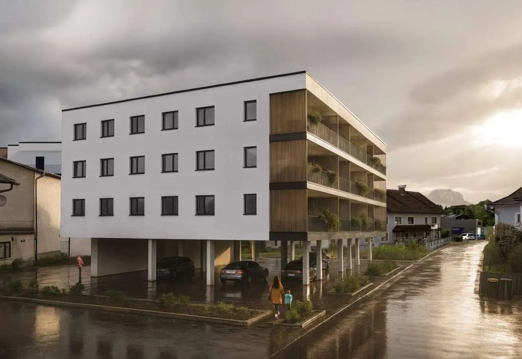 Man kann den Baufortschritt bereits verfolgen-74m² im Herzen von Vorchdorf / Modernes Wohnen mit Komfort und Lebensqualität - Ansicht 3