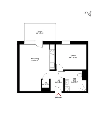 2-Zimmer-Wohnung kaufen in Wien – 41 m², € 245.000 – Bild 11 von 11
