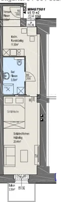 1-Zimmer-Wohnung mieten in Graz – 40,13 m², € 512 – Bild 5 von 5