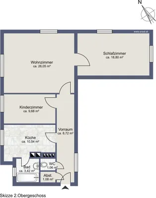 3-Zimmer-Wohnung kaufen in Zell am See – 79,35 m², € 239.900 – Bild 6 von 6