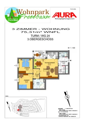 3-Zimmer-Wohnung mieten in Sankt Pölten Land – 75,2 m², € 921 – Bild 14 von 16