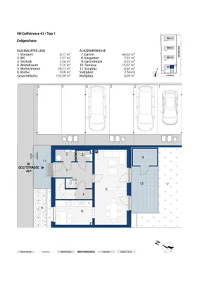 4-Zimmer-Haus mieten in Wiener Neustadt Land – 103,9 m², € 1.044 – Bild 2 von 2