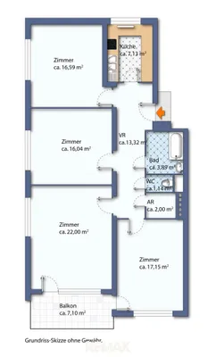4-Zimmer-Wohnung mieten in Wien – 99,26 m², € 1.590 – Bild 25 von 25