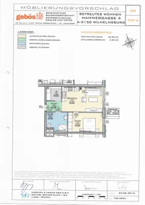 2-Zimmer-Wohnung mieten in Sankt Pölten Land – 57,69 m², € 800 – Bild 12 von 12