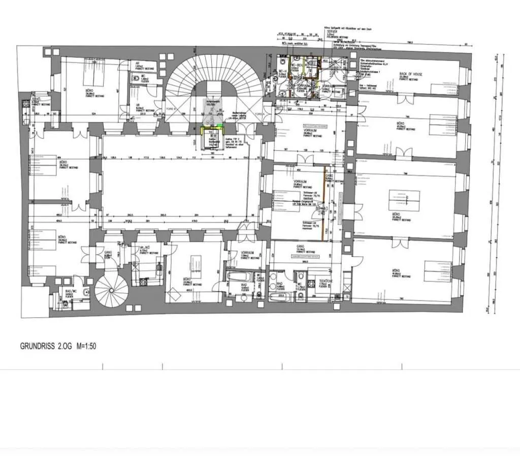 Helles und repräsentatives Büro im Wiener Palais mit zwei Eingängen - bezugsbereit 1 Bezirk - Widok 2