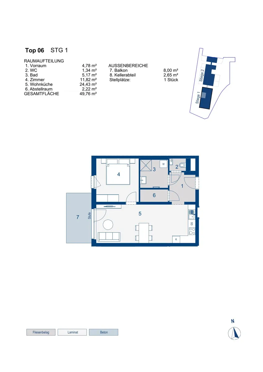 Apartment in Vösendorf, Anton Benya-Wohnhausanlage, Bezirk Mödling - Ansicht 2