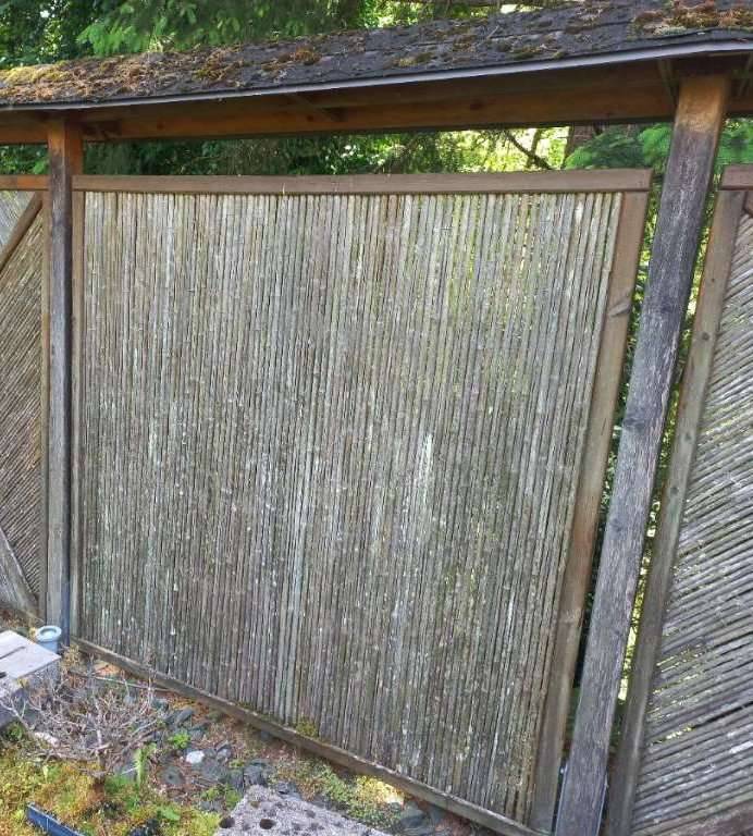 Bambus Sichtschutz im Holzrahmen 3 Stck,  140,- (9072 Edling) - willhaben