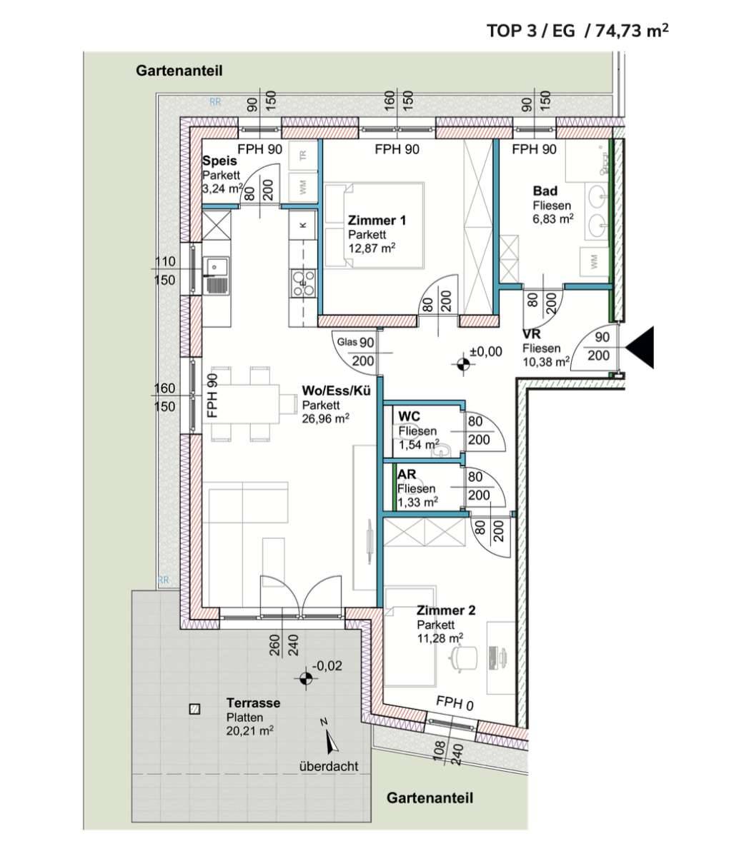 Verkaufstart: 3-Zimmerwohnung im EG mit Gartenanteil und Terrasse im Grünen in Hartberg- Verkaufsstart JETZT, Hartberg