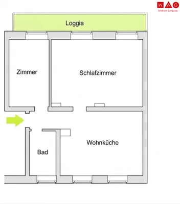 2-Zimmer-Wohnung mieten in Leoben – 65,6 m², € 651 – Bild 9 von 9