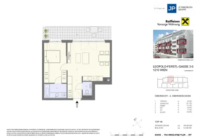 2-Zimmer-Wohnung mieten in Wien – 49,99 m², € 1.080 – Bild 7 von 7