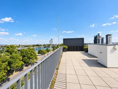 Exklusive Dachgeschosswohnung mit spektakulärem Donau- & Stadtblick