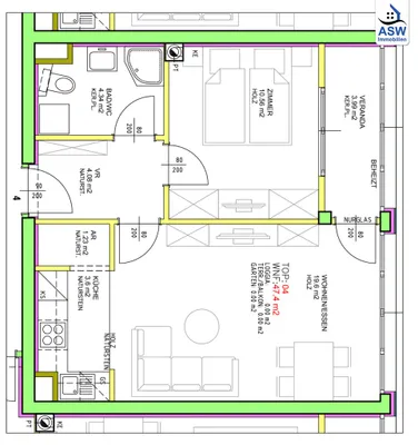 2-Zimmer-Wohnung kaufen in Wien – 47,41 m², € 199.000 – Bild 12 von 12