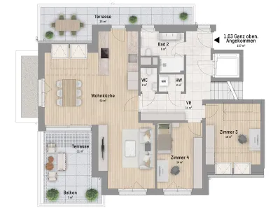 5-Zimmer-Wohnung kaufen in Wien – 160,13 m², € 1.699.900 – Bild 3 von 7
