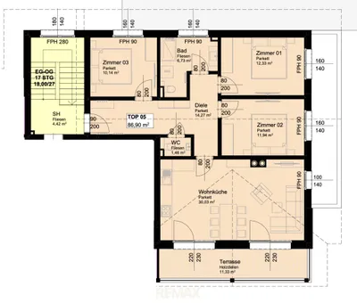 4-Zimmer-Wohnung kaufen in Liezen – 86,9 m², € 449.000 – Bild 11 von 12