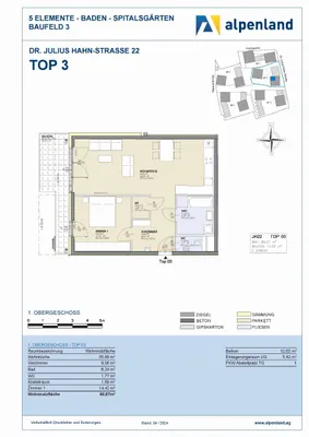 2-Zimmer-Wohnung mieten in Baden – 69,07 m², € 1.108 – Bild 7 von 7