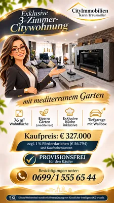3-Zimmer-Wohnung kaufen in Graz – 76 m², € 327.000