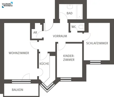 3-Zimmer-Wohnung mieten in Zell am See – 66 m², € 994 – Bild 2 von 2
