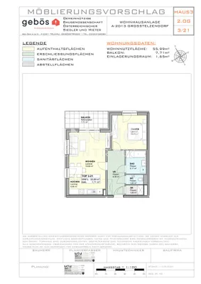 2-Zimmer-Wohnung mieten in Hollabrunn – 55,99 m², € 599 – Bild 6 von 6