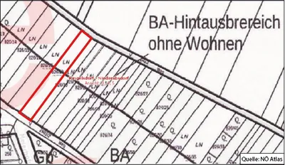 Grundstück kaufen in Gänserndorf – 1 241 m², € 79.000 – Bild 2 von 2