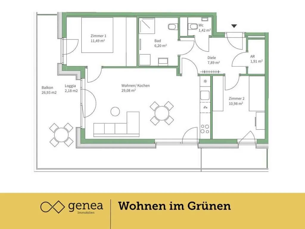 Provisionsfrei | Exklusive Wohneinheiten in Jakomini Verde | Parkähnliche Umgebung - Ansicht 2