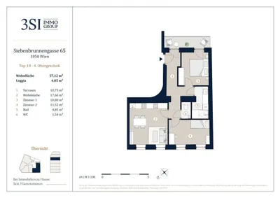 3-Zimmer-Wohnung kaufen in Wien – 62,82 m², € 510.000 – Bild 24 von 24