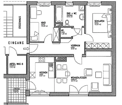 3-Zimmer-Wohnung mieten in Bruck-Mürzzuschlag – 75,45 m², € 887 – Bild 3 von 3